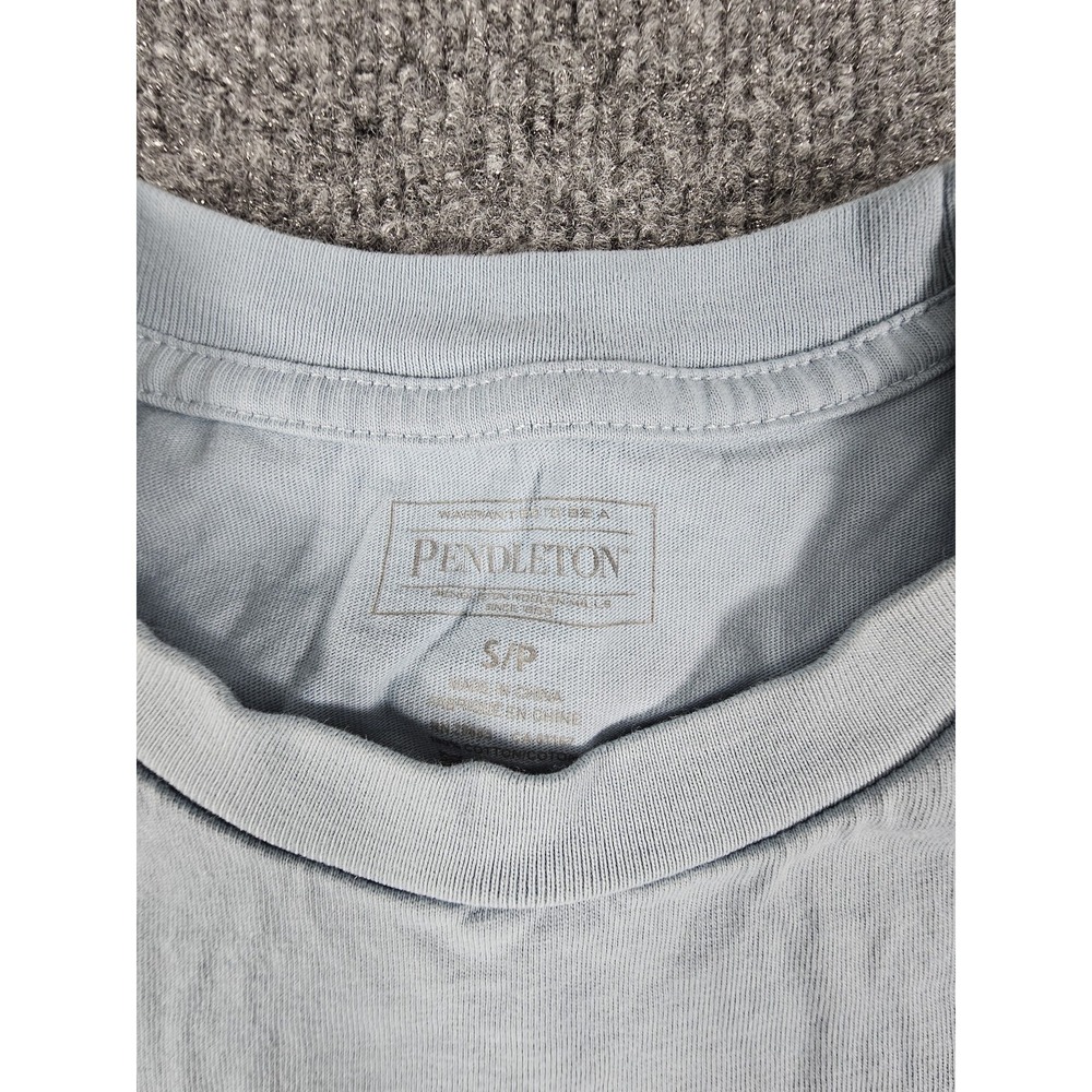 Pendleton Shirt Mens Small Blue Originals Born In Oregon‎ Mountain Graphic Tee - Picture 3 of 7
